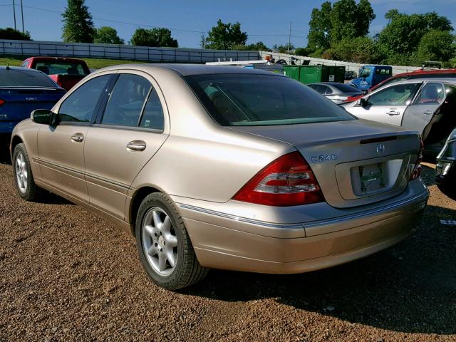 WDBRF61JX1F024481 - 2001 MERCEDES-BENZ C 240 TAN photo 3