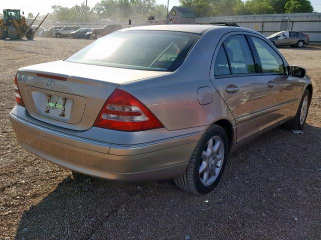 WDBRF61JX1F024481 - 2001 MERCEDES-BENZ C 240 TAN photo 4