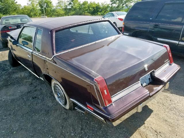 2G3GM11Y0H2308745 - 1987 OLDSMOBILE CUTLASS SU BURGUNDY photo 3