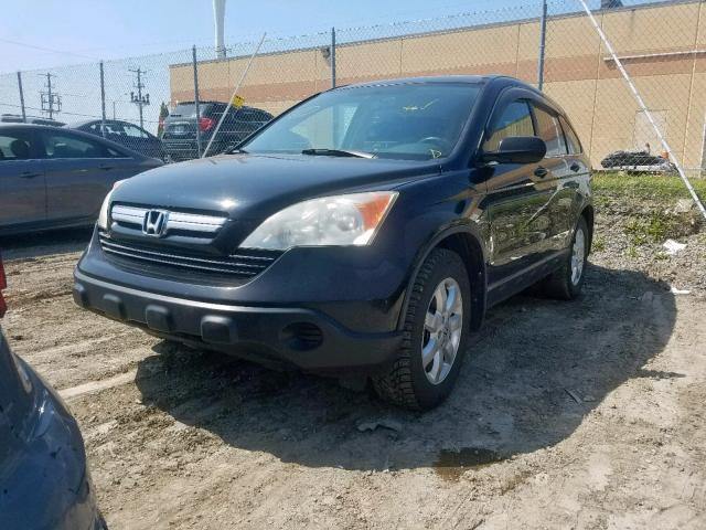 5J6RE48757L800412 - 2007 HONDA CR-V EXL BLACK photo 2