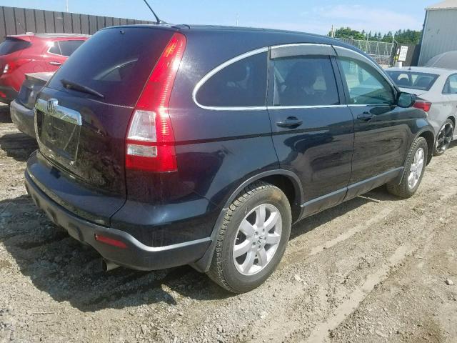 5J6RE48757L800412 - 2007 HONDA CR-V EXL BLACK photo 4