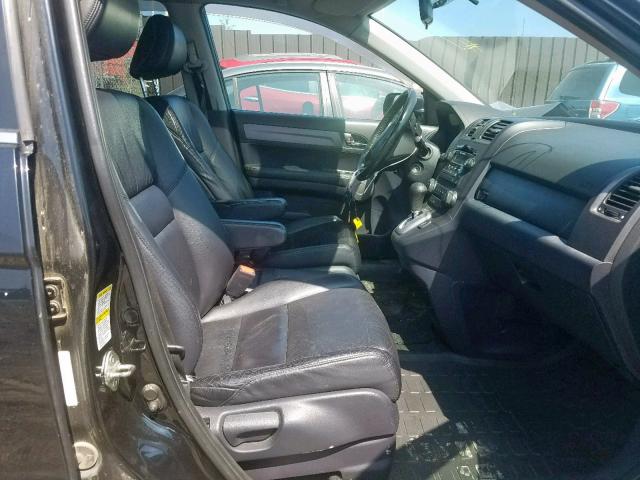 5J6RE48757L800412 - 2007 HONDA CR-V EXL BLACK photo 5