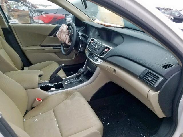 1HGCR2F31EA157572 - 2014 HONDA ACCORD LX WHITE photo 5