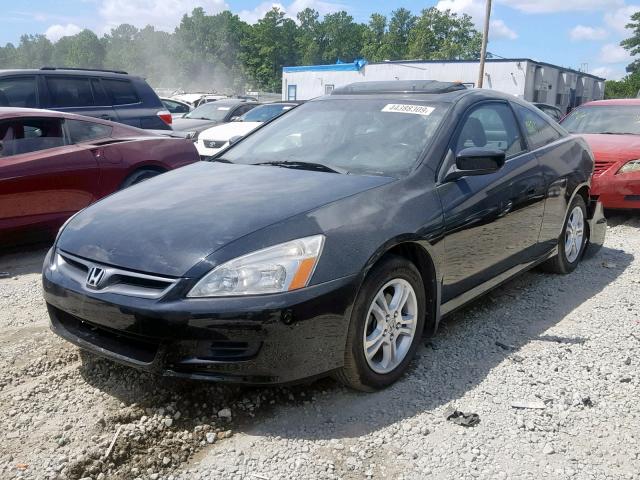 1HGCM72626A004826 - 2006 HONDA ACCORD EX BLACK photo 2