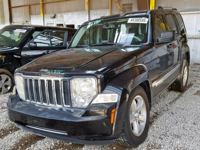 1J8GP58K98W156746 - 2008 JEEP LIBERTY LI BLACK photo 2