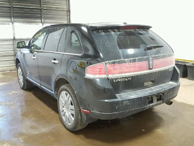 2LMDU68C38BJ40691 - 2008 LINCOLN MKX BLACK photo 3