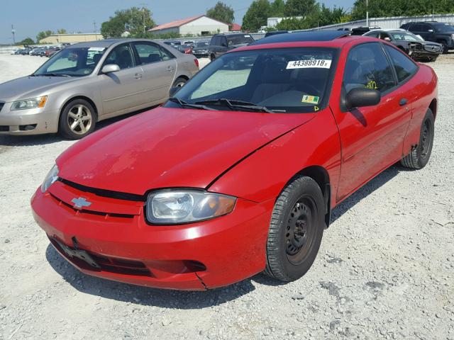 1G1JF12F337142017 - 2003 CHEVROLET CAVALIER L RED photo 2