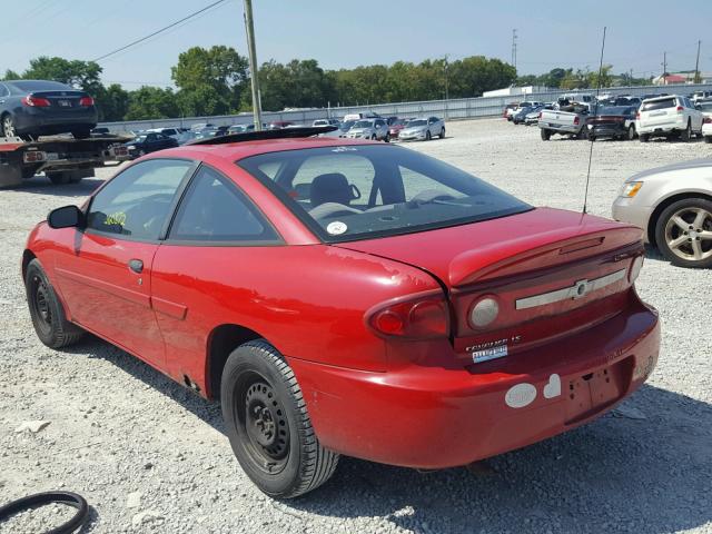 1G1JF12F337142017 - 2003 CHEVROLET CAVALIER L RED photo 3