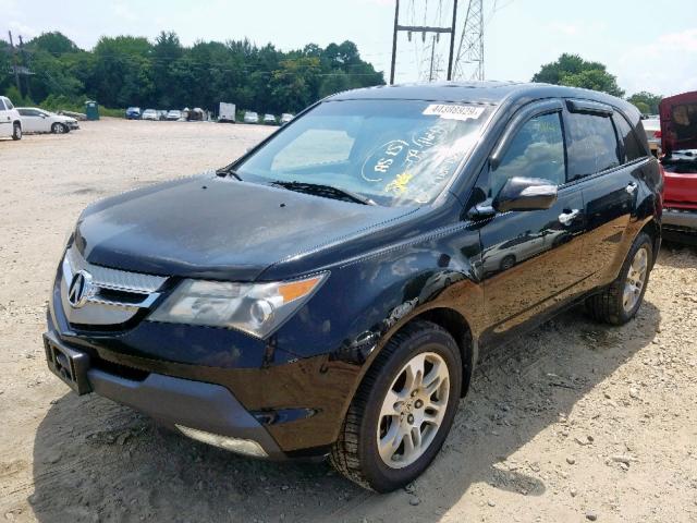 2HNYD28249H515272 - 2009 ACURA MDX BLACK photo 2