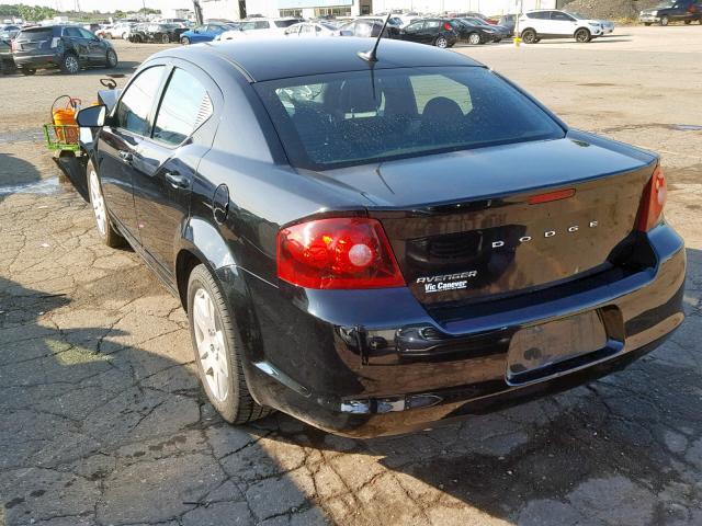 1B3BD4FB9BN545117 - 2011 DODGE AVENGER EX BLACK photo 3