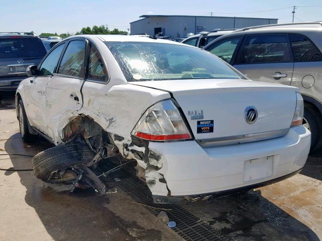 1MEHM42W48G606290 - 2008 MERCURY SABLE PREM WHITE photo 3