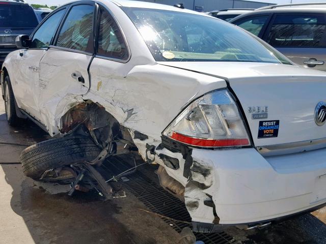 1MEHM42W48G606290 - 2008 MERCURY SABLE PREM WHITE photo 9