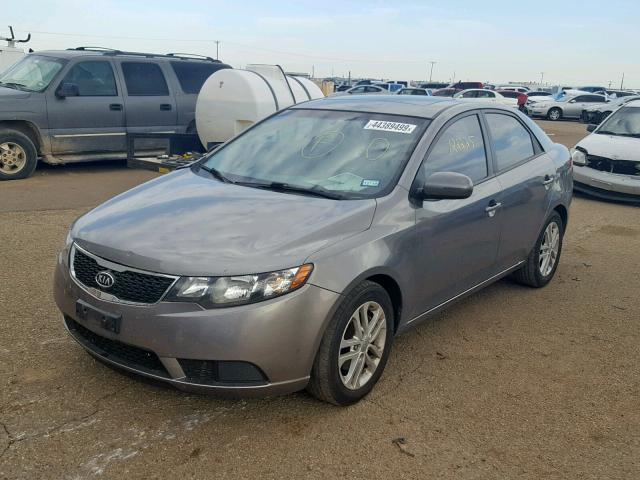 KNAFU4A29C5500491 - 2012 KIA FORTE EX CHARCOAL photo 2