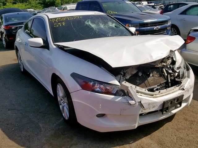 1HGCS22839A012092 - 2009 HONDA ACCORD EXL WHITE photo 1