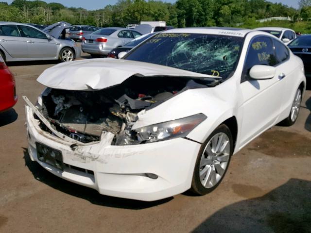 1HGCS22839A012092 - 2009 HONDA ACCORD EXL WHITE photo 2