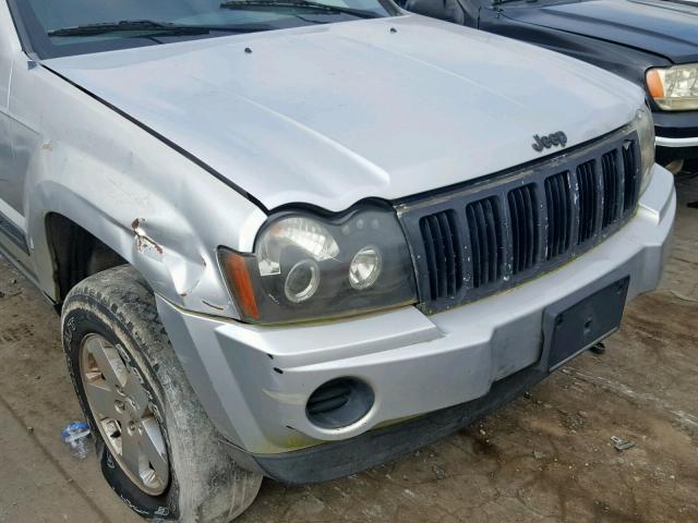 1J4GR48K25C652491 - 2005 JEEP GRAND CHER SILVER photo 9