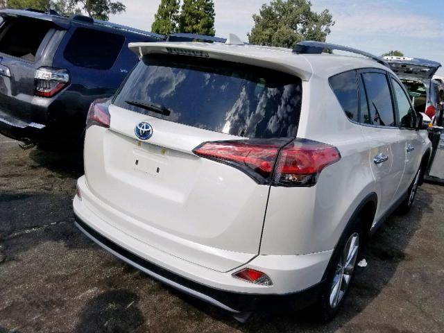 JTMDJREV1JD155027 - 2018 TOYOTA RAV4 HV LI WHITE photo 4