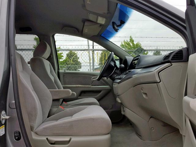 5FNRL382X7B028101 - 2007 HONDA ODYSSEY LX GRAY photo 5