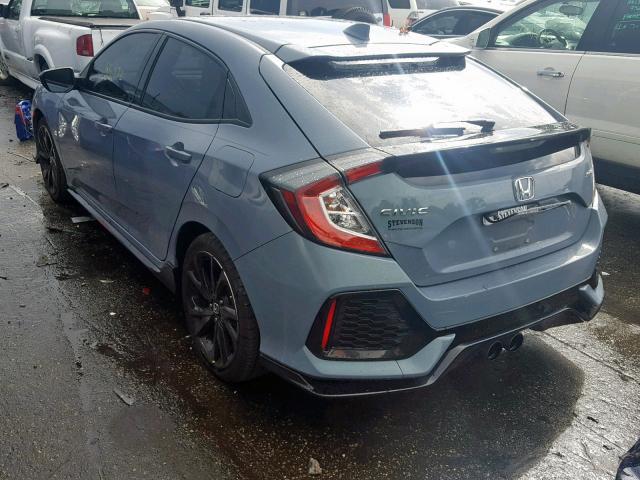 SHHFK7G46JU200792 - 2018 HONDA CIVIC SPOR BLUE photo 3