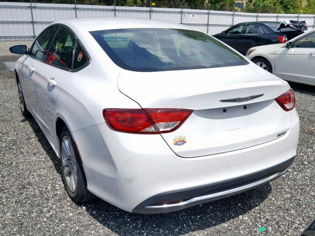 1C3CCCAB8FN728333 - 2015 CHRYSLER 200 LIMITE WHITE photo 3