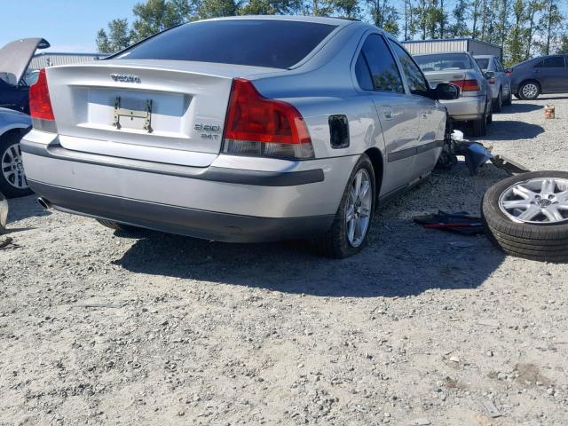 YV1RS58D822131569 - 2002 VOLVO S60 2.4T SILVER photo 4