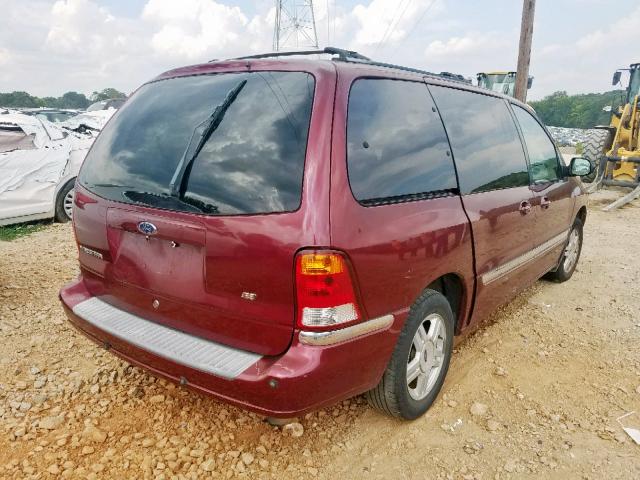 2FMZA52451BB40266 - 2001 FORD WINDSTAR S MAROON photo 4