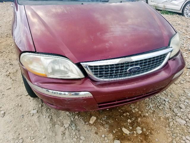 2FMZA52451BB40266 - 2001 FORD WINDSTAR S MAROON photo 9