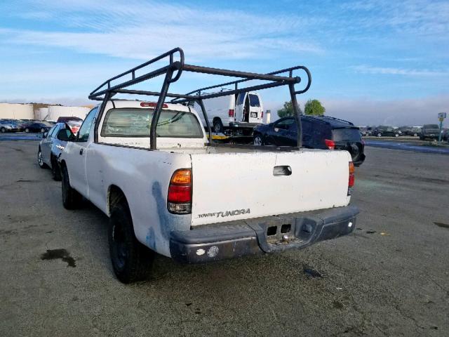 5TBJN321X1S191561 - 2001 TOYOTA TUNDRA WHITE photo 3