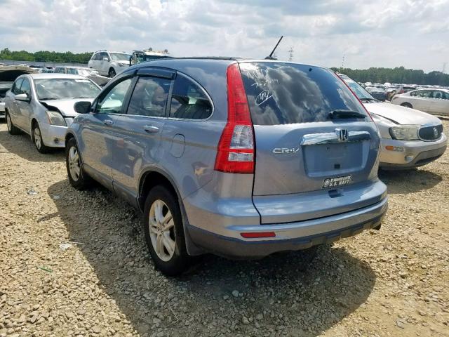 5J6RE3H73BL043951 - 2011 HONDA CR-V EXL BLUE photo 3