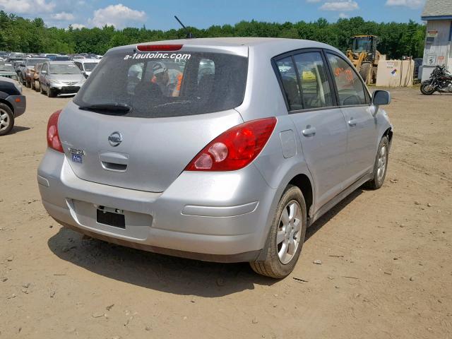 3N1BC13EX7L354590 - 2007 NISSAN VERSA S SILVER photo 4