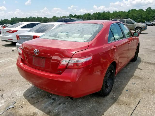 4T1BE46K87U065851 - 2007 TOYOTA CAMRY NEW RED photo 4