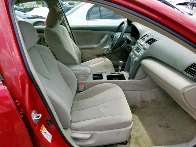 4T1BE46K87U065851 - 2007 TOYOTA CAMRY NEW RED photo 5