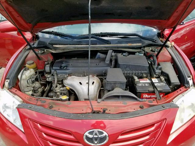 4T1BE46K87U065851 - 2007 TOYOTA CAMRY NEW RED photo 7