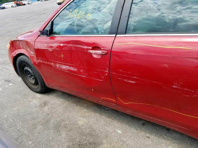 4T1BE46K87U065851 - 2007 TOYOTA CAMRY NEW RED photo 9