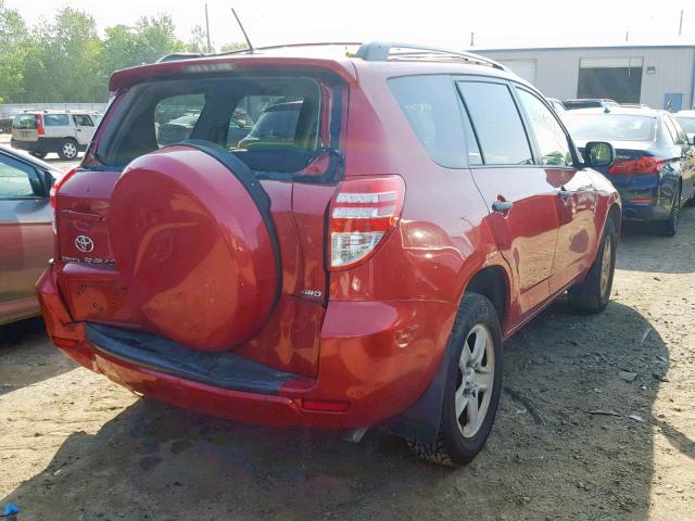 2T3BF4DV3AW063921 - 2010 TOYOTA RAV4 RED photo 4