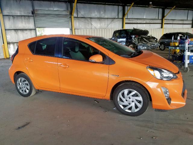 JTDKDTB35F1105643 - 2015 TOYOTA PRIUS C ORANGE photo 1