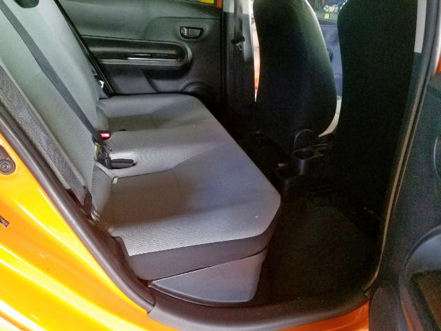 JTDKDTB35F1105643 - 2015 TOYOTA PRIUS C ORANGE photo 6