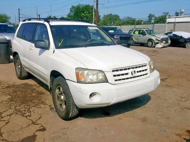 JTEGD21A740096961 - 2004 TOYOTA HIGHLANDER WHITE photo 1