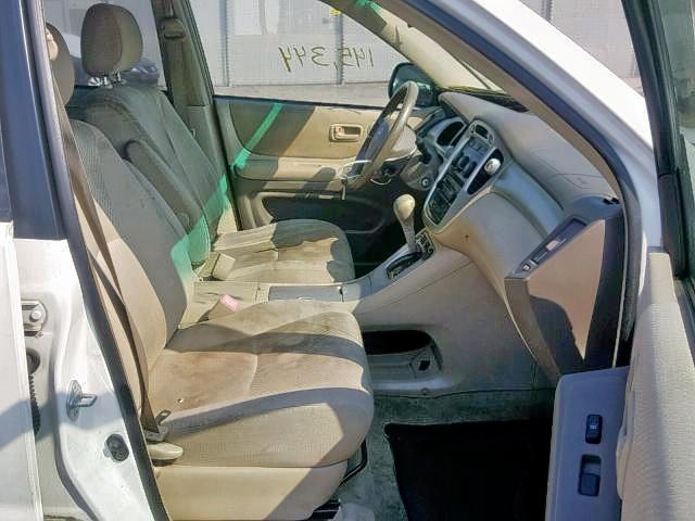 JTEGD21A740096961 - 2004 TOYOTA HIGHLANDER WHITE photo 5