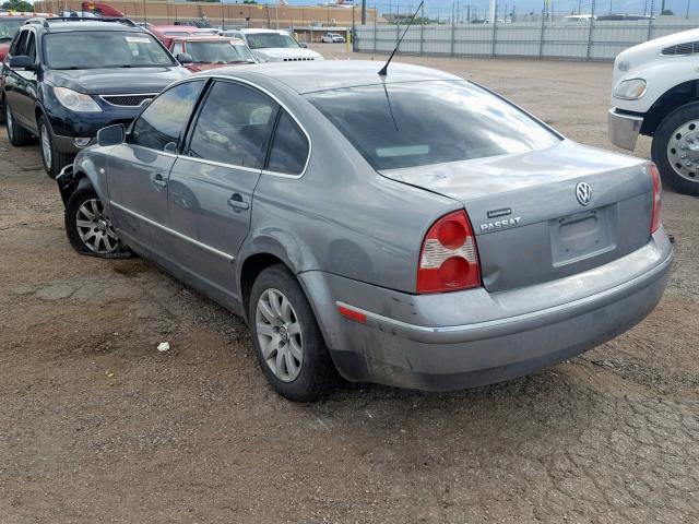 WVWPD63B03P287709 - 2003 VOLKSWAGEN PASSAT GLS SILVER photo 3