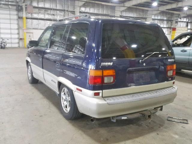 JM3LV5225T0813436 - 1996 MAZDA MPV WAGON BLUE photo 3