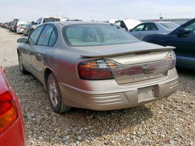 1G2HX54K514242577 - 2001 PONTIAC BONNEVILLE TAN photo 3