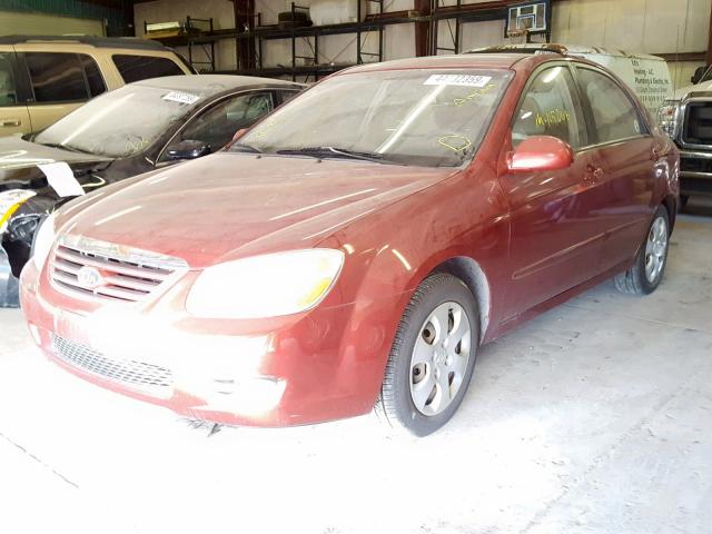 KNAFE122575396503 - 2007 KIA SPECTRA EX BURGUNDY photo 2