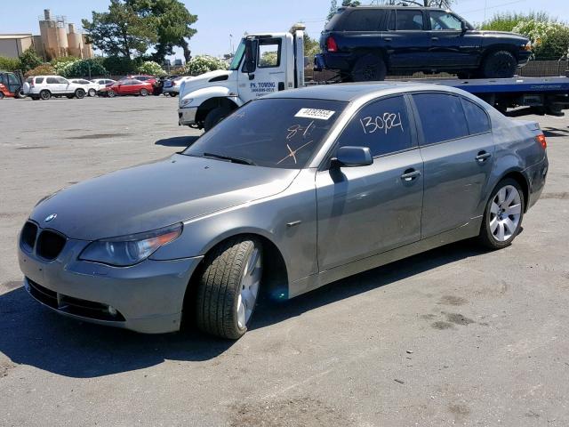 WBANE53546CK84426 - 2006 BMW 525 I GRAY photo 2