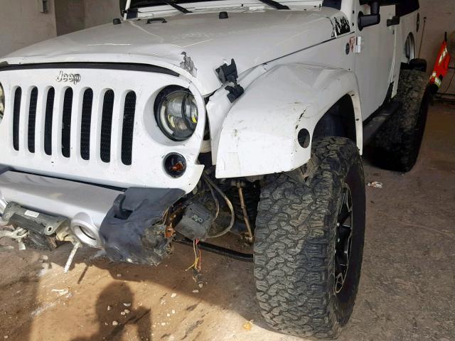 1C4AJWBG7EL214522 - 2014 JEEP WRANGLER S WHITE photo 10