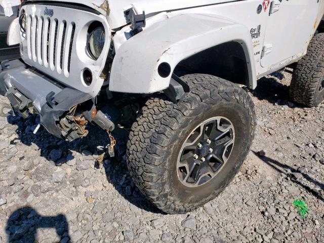 1C4AJWBG7EL214522 - 2014 JEEP WRANGLER S WHITE photo 9