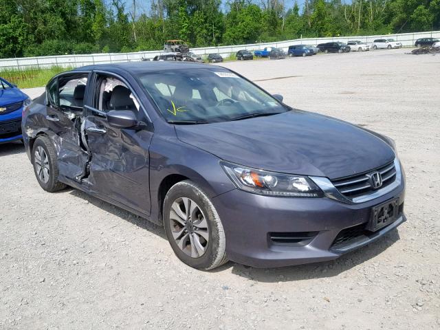 1HGCR2F32EA157953 - 2014 HONDA ACCORD LX BLUE photo 1