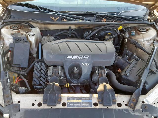 2G4WC532151278716 - 2005 BUICK LACROSSE C TAN photo 7