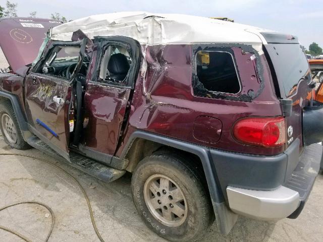 JTEBU11F070093761 - 2007 TOYOTA FJ CRUISER MAROON photo 9