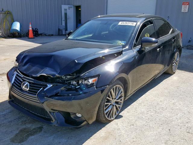 JTHBF1D2XF5048186 - 2015 LEXUS IS 250 BLACK photo 2